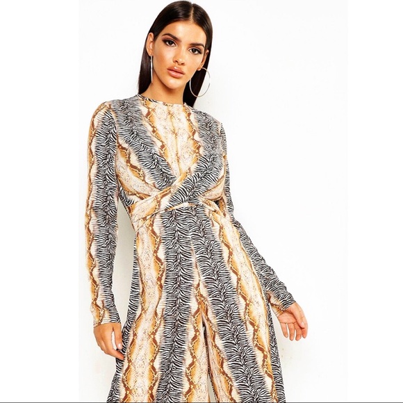 Pants - 🆕 ANIMAL PRINT LONG SLEEVE JUMPSUIT!